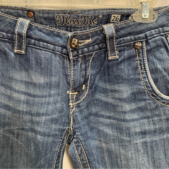 Miss me Boot Cut Womens Jeans Size 26  Distressed Vintage - Picture 2 of 8
